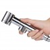 Beautifulhouse Hand Held Bidet Sprayer  ABS Plastic Holder w flexible Hose and Bracket Holder Toilet Attachment Cloth Diaper Sprayer Bathroom Spray Wand Shattaf Polished Chrome - B075R3XBJM